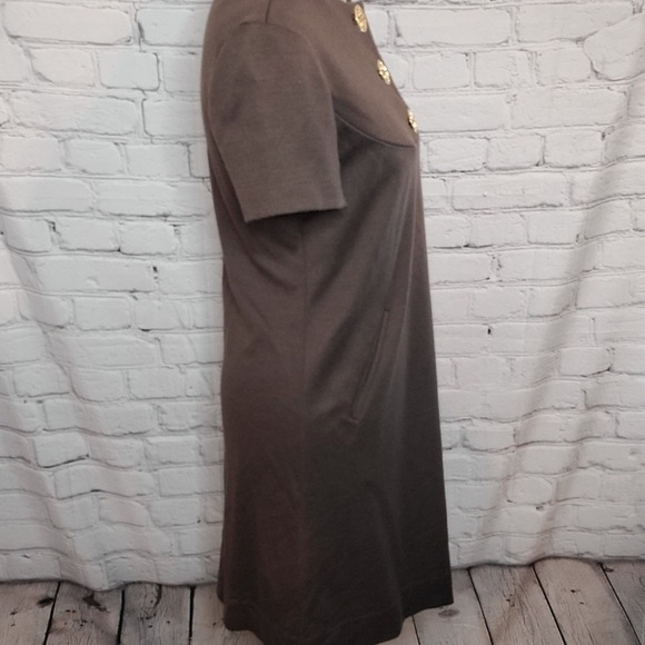 Tory Burch Wool Blend Mini Dress in Brown - Size XS - Picture 6 of 13